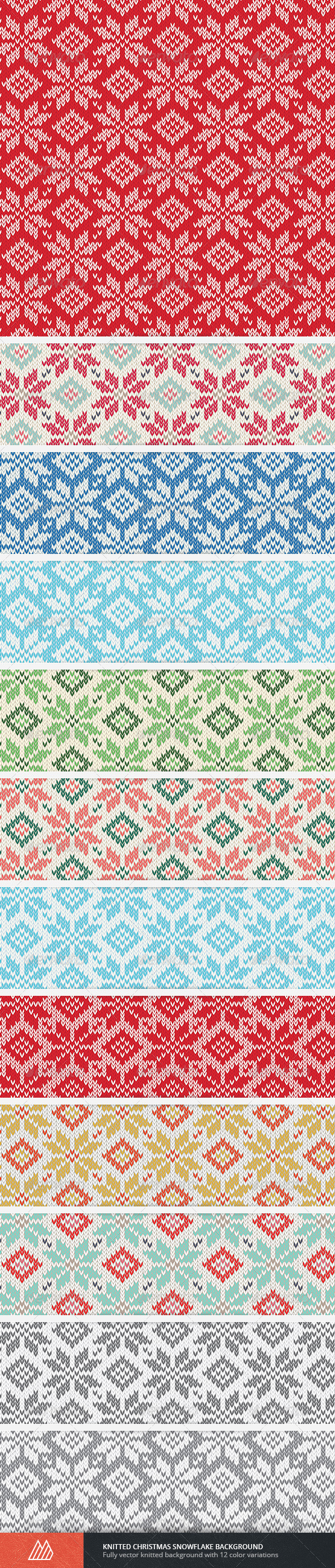 GraphicRiver Knitted Christmas Snowflake Background 6265535 GraphicRiver Knitted Christmas Snowflake Background 6265535