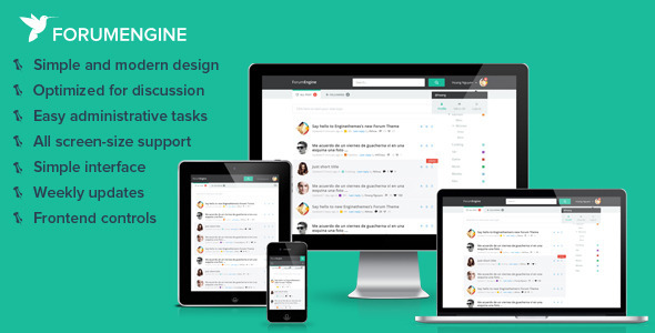 ForumEngine, Flat Responsive WordPress Forum Theme - Miscellaneous WordPress