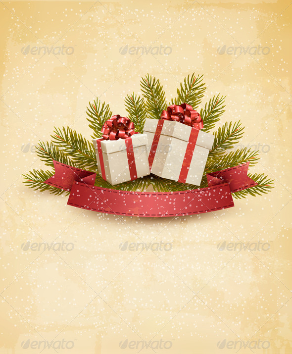 GraphicRiver Holiday Background with Ribbon and Red Gift Boxes 6266284 GraphicRiver Holiday Background with Ribbon and Red Gift Boxes 6266284