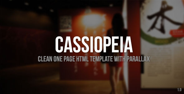 Cassiopeia - Clean One Page Template with Parallax