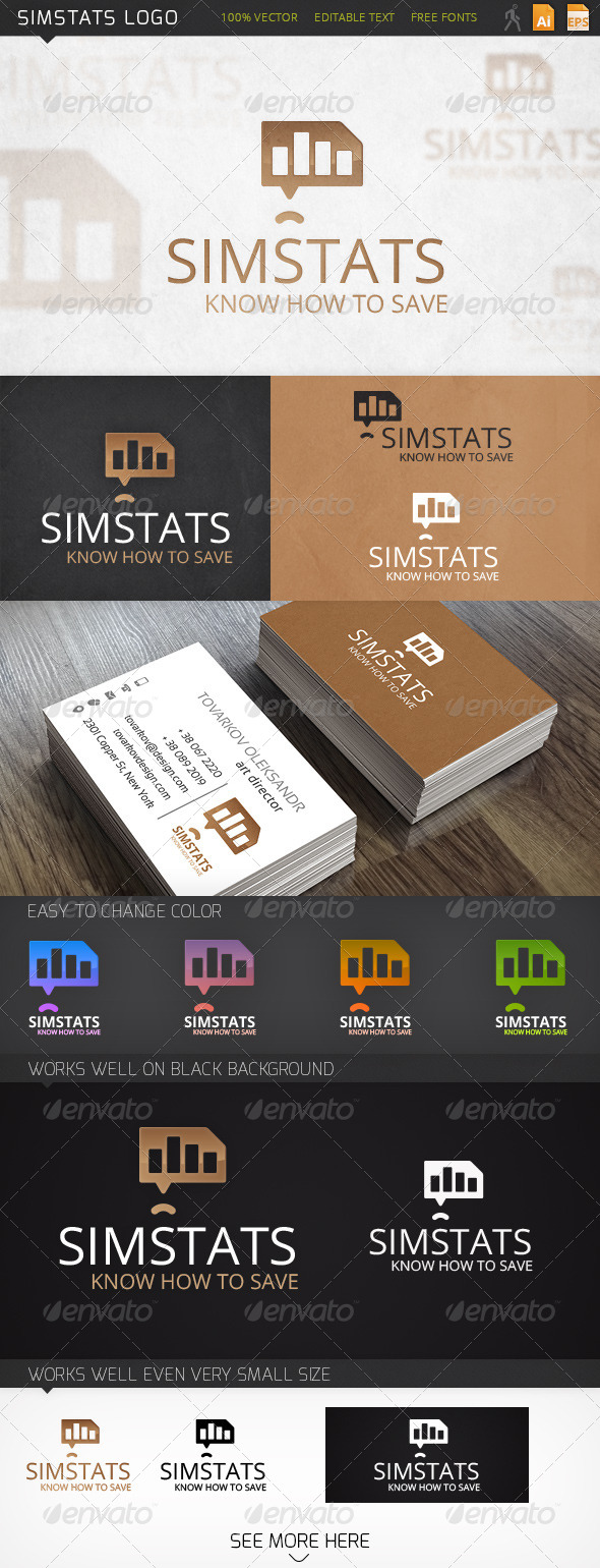 GraphicRiver Simstats Logo 6268210 GraphicRiver Simstats Logo 6268210