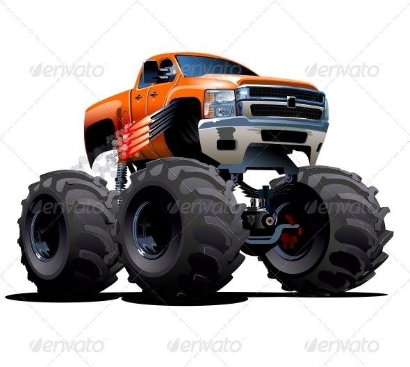 GraphicRiver Cartoon Monster Truck 6269362 GraphicRiver Cartoon Monster Truck 6269362