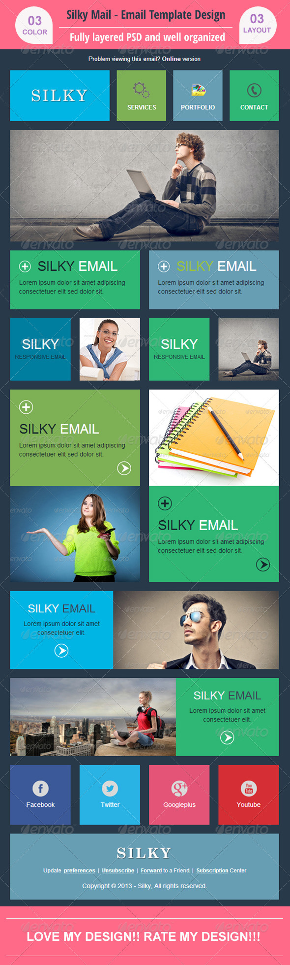 GraphicRiver Silky Stylish Email Design PSD 6270915 GraphicRiver Silky Stylish Email Design PSD 6270915
