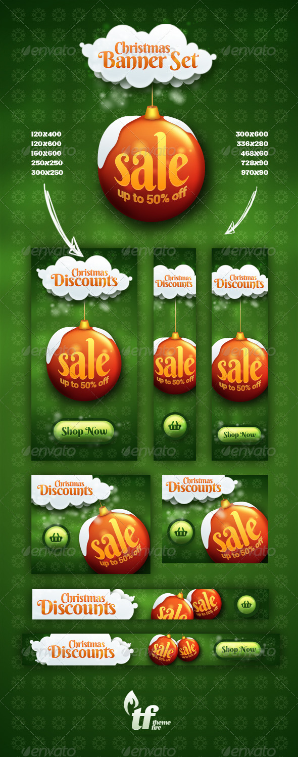 GraphicRiver Christmas Web Banner Set 6272117 GraphicRiver Christmas Web Banner Set 6272117