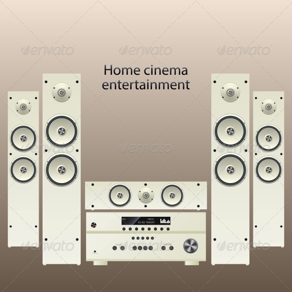 GraphicRiver Home Cinema Speaker System 6272408 GraphicRiver Home Cinema Speaker System 6272408