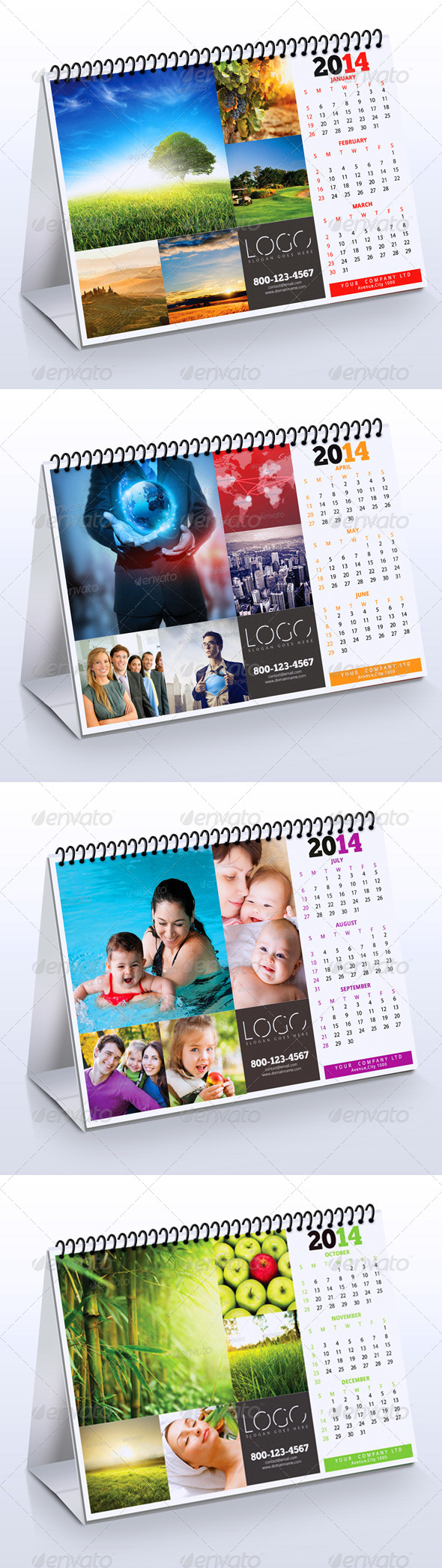 GraphicRiver 2014 Desk Calendar 6273458 GraphicRiver 2014 Desk Calendar 6273458