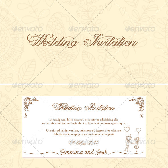 GraphicRiver Wedding invitation card 6244349 GraphicRiver Wedding invitation card 6244349
