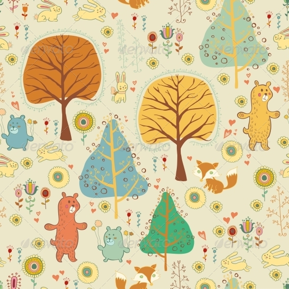 GraphicRiver Seamless Pattern in Childish Cartoon Style 6280056 GraphicRiver Seamless Pattern in Childish Cartoon Style 6280056