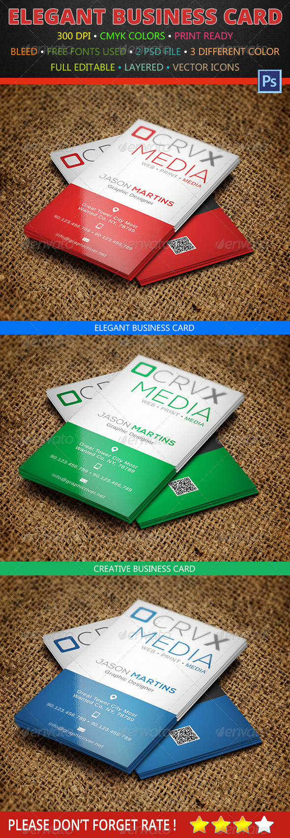 GraphicRiver 3 Color Creative Business Card 143 6280777 GraphicRiver 3 Color Creative Business Card 143 6280777