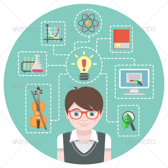 GraphicRiver Genius Boy Concept 6281443 GraphicRiver Genius Boy Concept 6281443