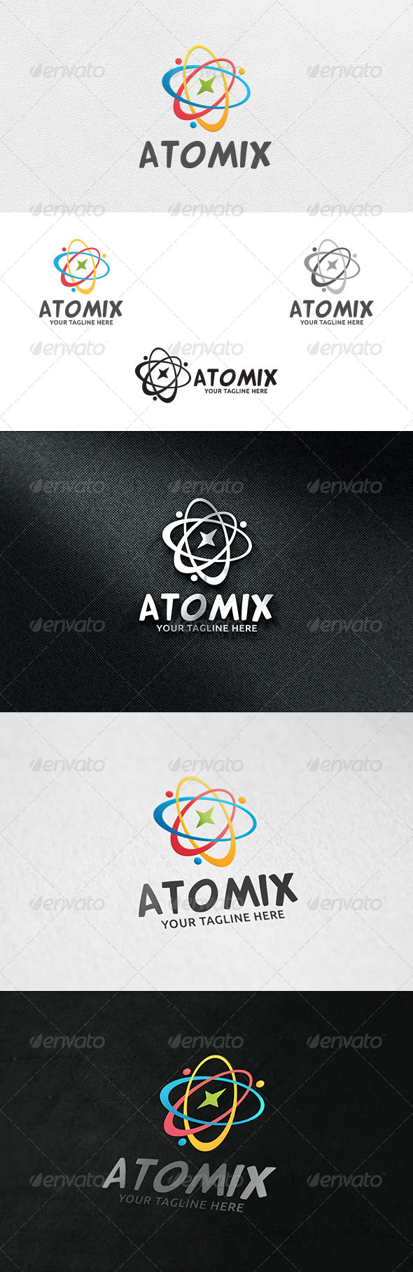 GraphicRiver Atomix Logo Template 6288029 GraphicRiver Atomix Logo Template 6288029