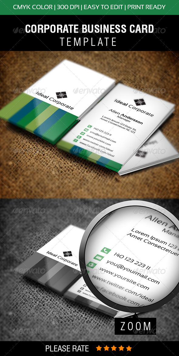 GraphicRiver Ideal Corporate Business Card 6291888 GraphicRiver Ideal Corporate Business Card 6291888