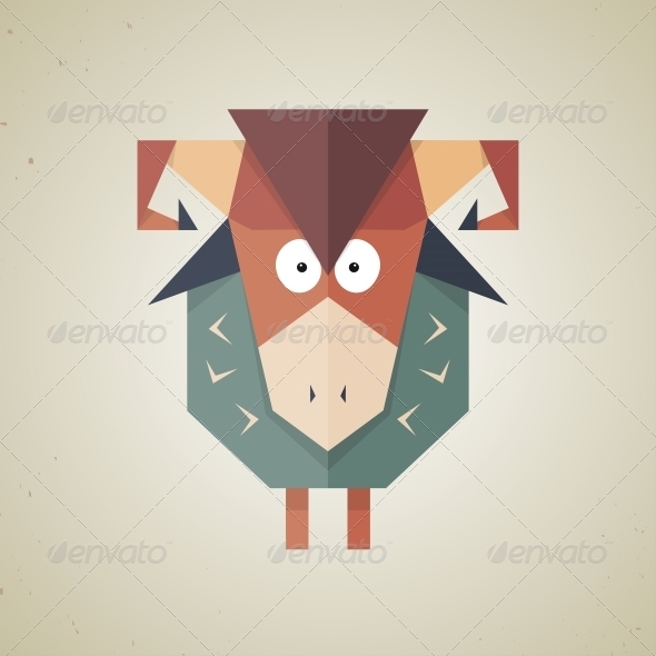 GraphicRiver Origami Sheep from Folded Paper 6293622 GraphicRiver Origami Sheep from Folded Paper 6293622