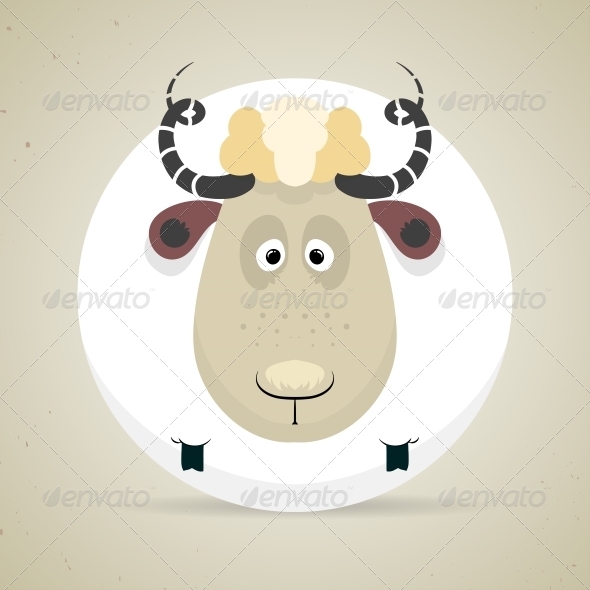 GraphicRiver Cartoon Smiling Sheep 6293626 GraphicRiver Cartoon Smiling Sheep 6293626