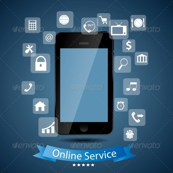 GraphicRiver Online Service Concept Vector Illustration 6295658 GraphicRiver Online Service Concept Vector Illustration 6295658