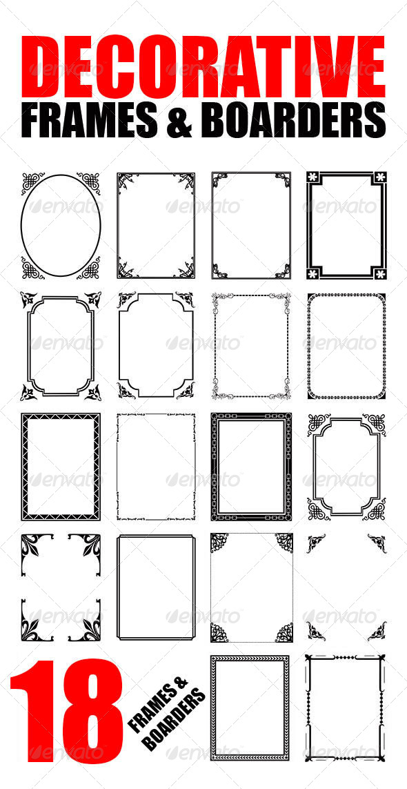 GraphicRiver Decorated Frames and Borders 6277748 GraphicRiver Decorated Frames and Borders 6277748