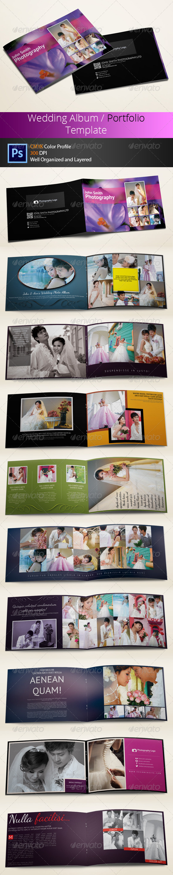 GraphicRiver Wedding Photo Album or Portfolio 6303873 GraphicRiver Wedding Photo Album or Portfolio 6303873
