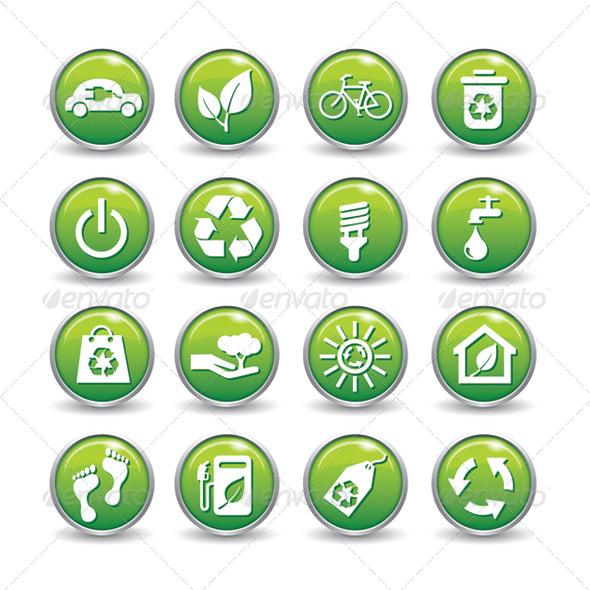 GraphicRiver Ecology Web Icons Green Buttons Ecology Icon Set 6304276 GraphicRiver Ecology Web Icons Green Buttons Ecology Icon Set 6304276