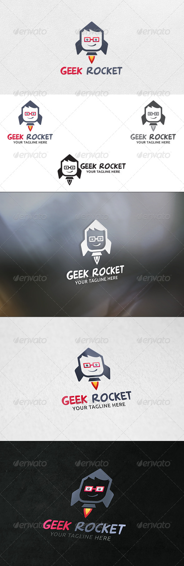 GraphicRiver Geek Rocket Logo Template 6307013 GraphicRiver Geek Rocket Logo Template 6307013