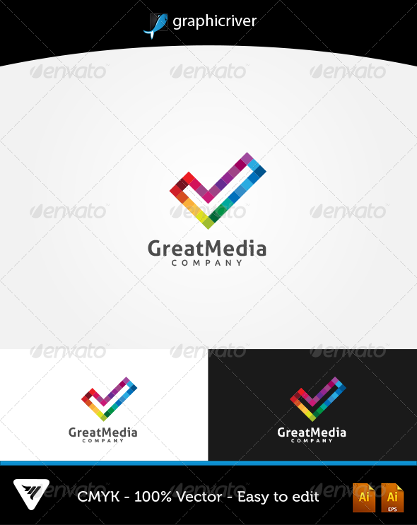 GraphicRiver GreatMedia Logo 6307084 GraphicRiver GreatMedia Logo 6307084
