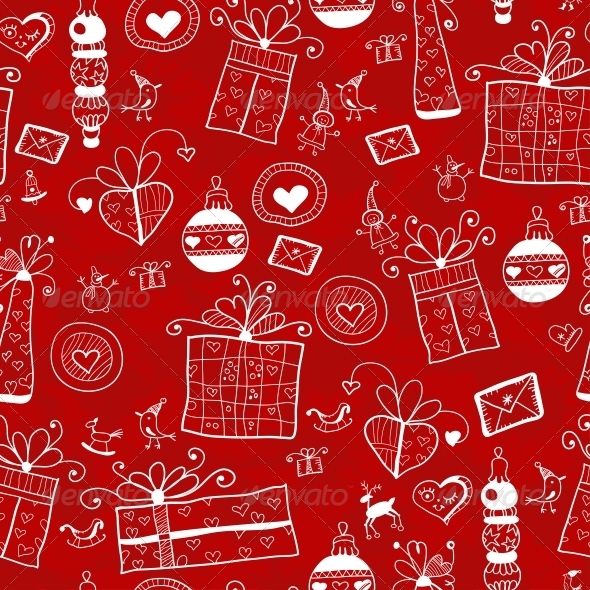 GraphicRiver Red Christmas Seamless Pattern 6309087 GraphicRiver Red Christmas Seamless Pattern 6309087
