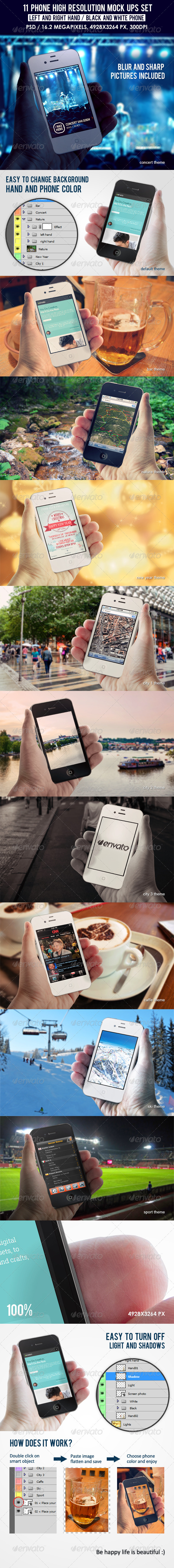 GraphicRiver 11 Phone High Resolution Mock Ups 6295256 GraphicRiver 11 Phone High Resolution Mock Ups 6295256