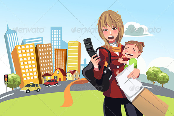 GraphicRiver Busy Woman 6312173 GraphicRiver Busy Woman 6312173