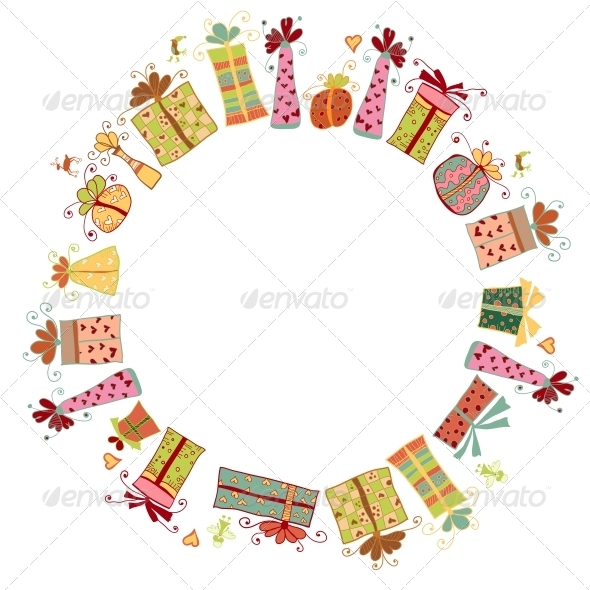 GraphicRiver Circle Border Frame Card from Gift Boxes 6314876 GraphicRiver Circle Border Frame Card from Gift Boxes 6314876