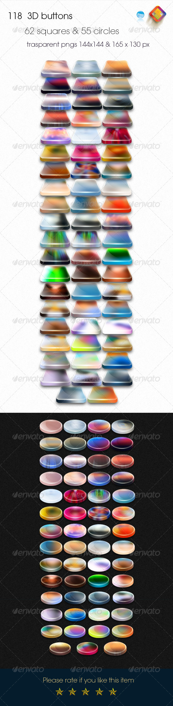 GraphicRiver 118 Colorful 3D Buttons 6315570 GraphicRiver 118 Colorful 3D Buttons 6315570