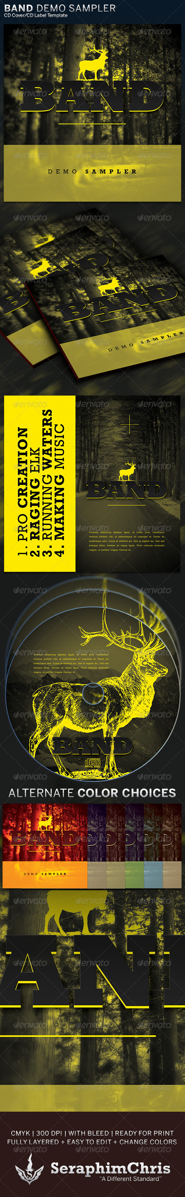 GraphicRiver Band Demo Sampler CD Cover Artwork Template 6316945 GraphicRiver Band Demo Sampler CD Cover Artwork Template 6316945