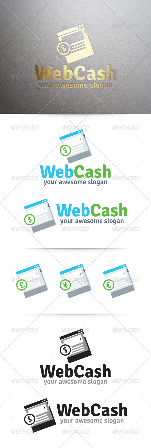 GraphicRiver Web Cash Logo 6320875 GraphicRiver Web Cash Logo 6320875
