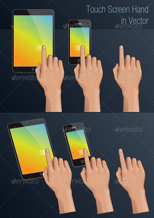 GraphicRiver Touch Screen Finger 6320985 GraphicRiver Touch Screen Finger 6320985