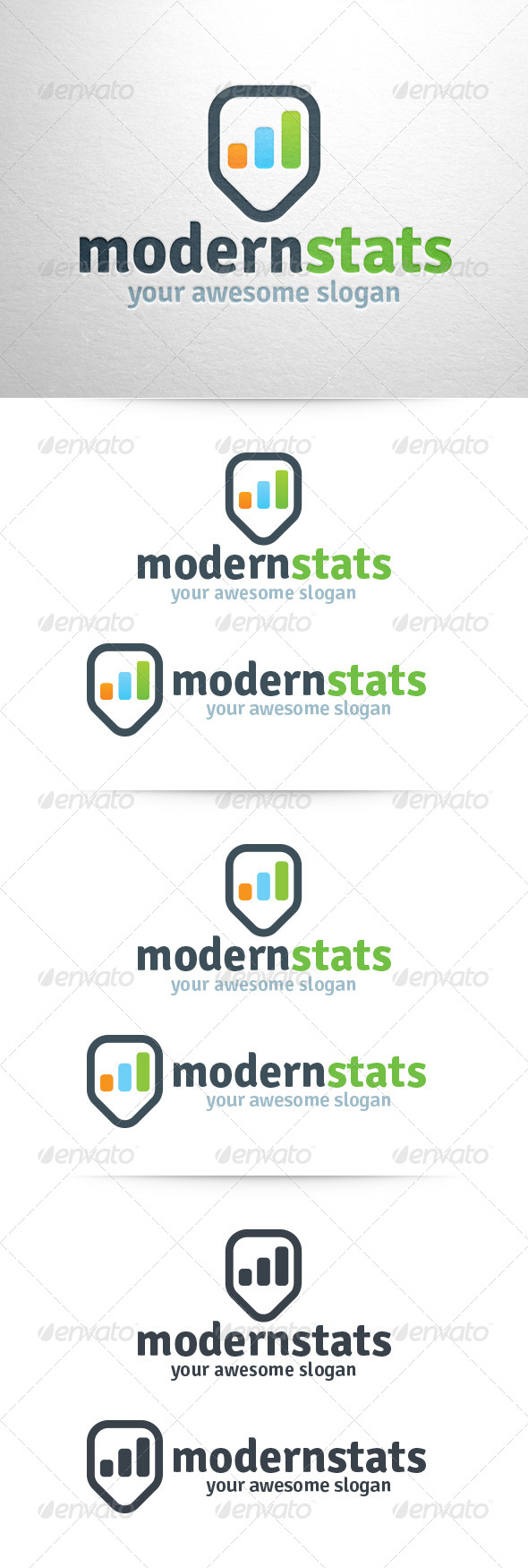 GraphicRiver Modern Stats Logo 6321008 GraphicRiver Modern Stats Logo 6321008