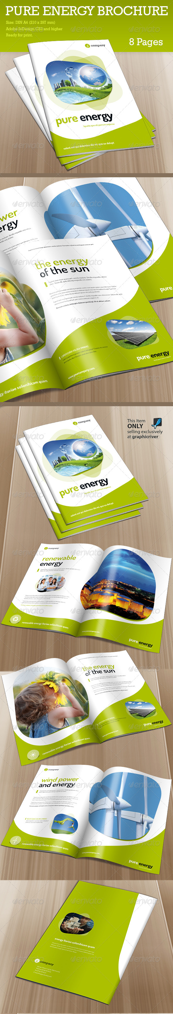 GraphicRiver Brochure Pure Energy 6288690 GraphicRiver Brochure Pure Energy 6288690