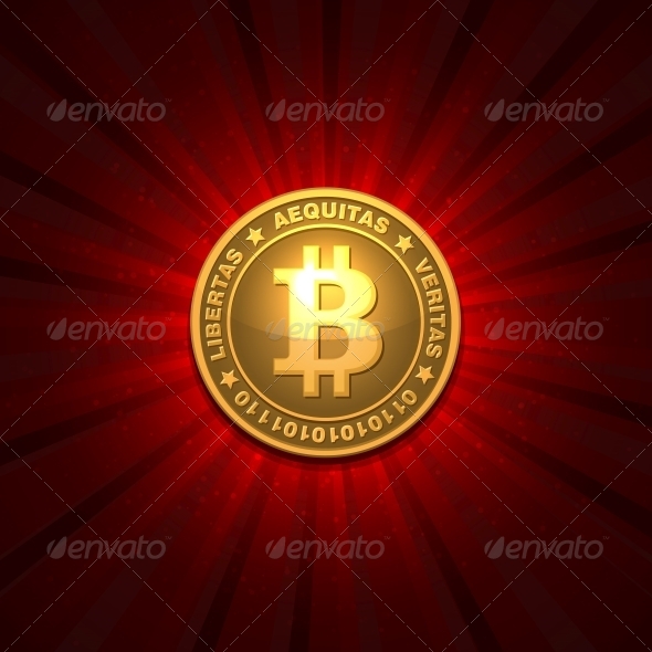 GraphicRiver Bitcoin on Red Background 6327438 GraphicRiver Bitcoin on Red Background 6327438
