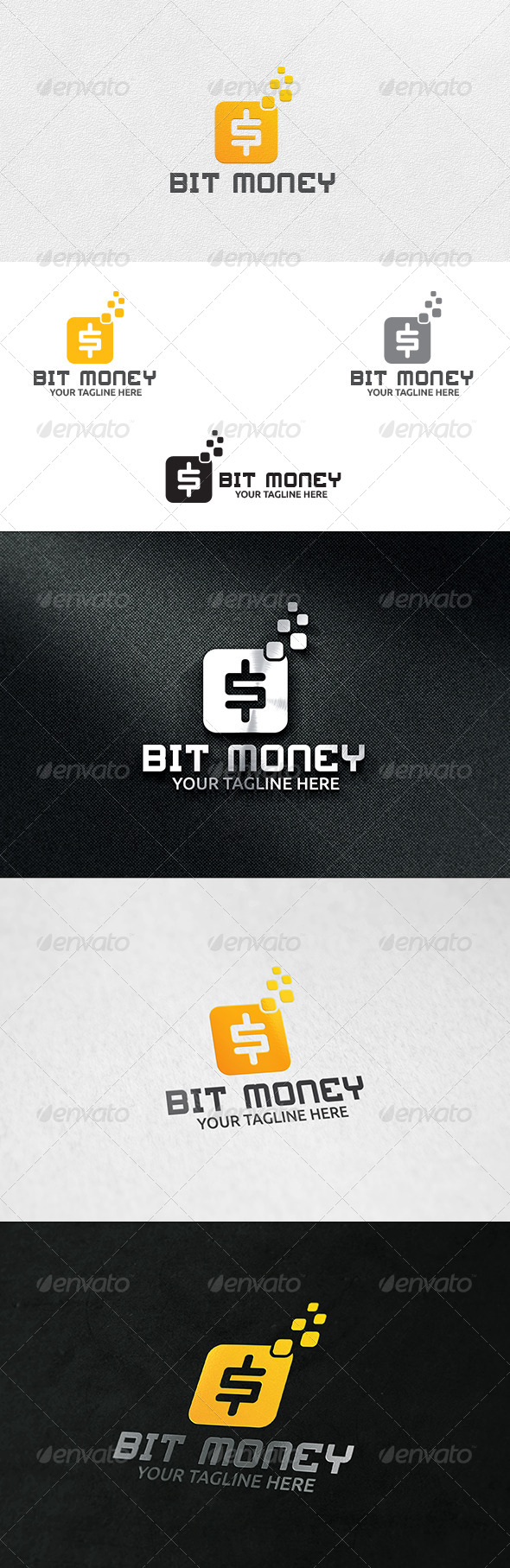 GraphicRiver Bit Money Logo Template 6328445 GraphicRiver Bit Money Logo Template 6328445
