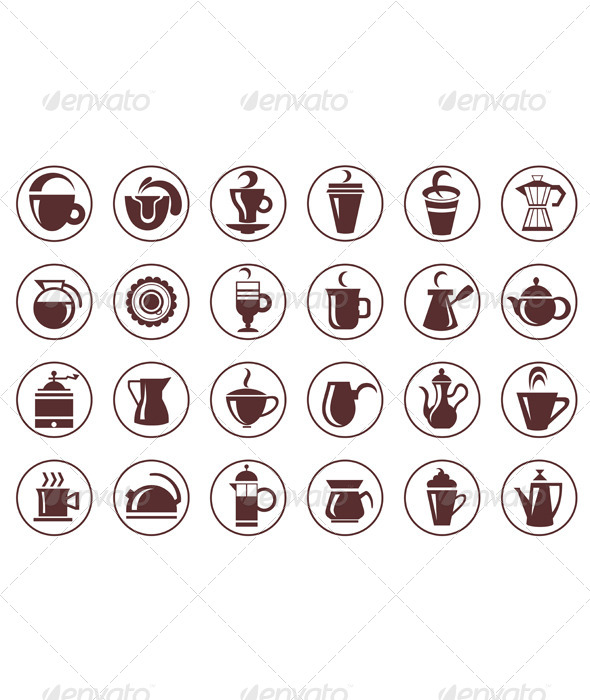 GraphicRiver Coffee Symbols 6330573 GraphicRiver Coffee Symbols 6330573