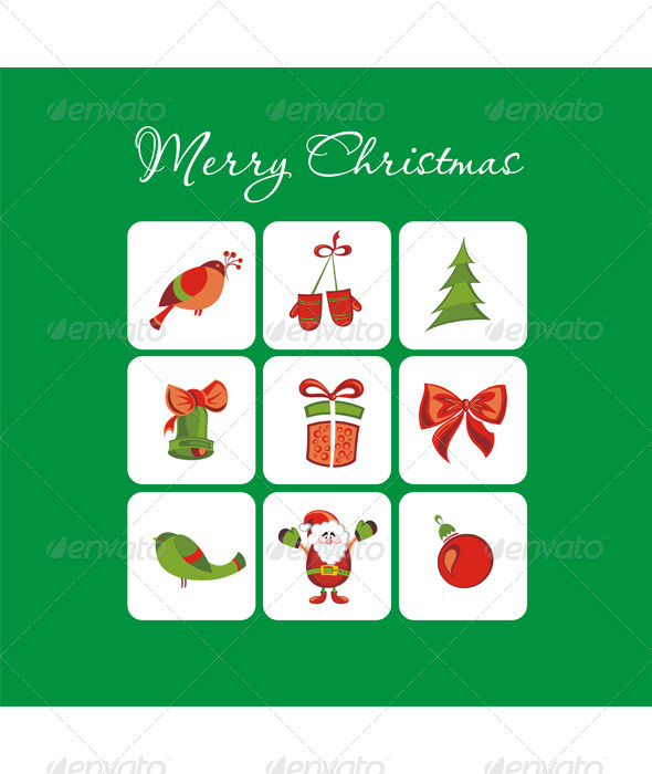 GraphicRiver Christmas Icons Set 6330598 GraphicRiver Christmas Icons Set 6330598