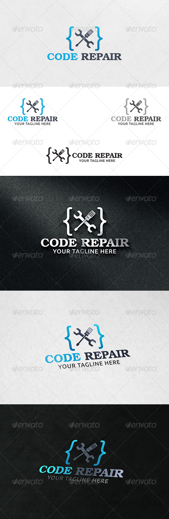GraphicRiver Code Repair Logo Template 6331273 GraphicRiver Code Repair Logo Template 6331273