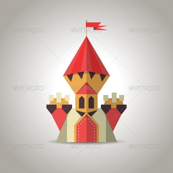 GraphicRiver Origami Castle from Folded Paper 6332518 GraphicRiver Origami Castle from Folded Paper 6332518