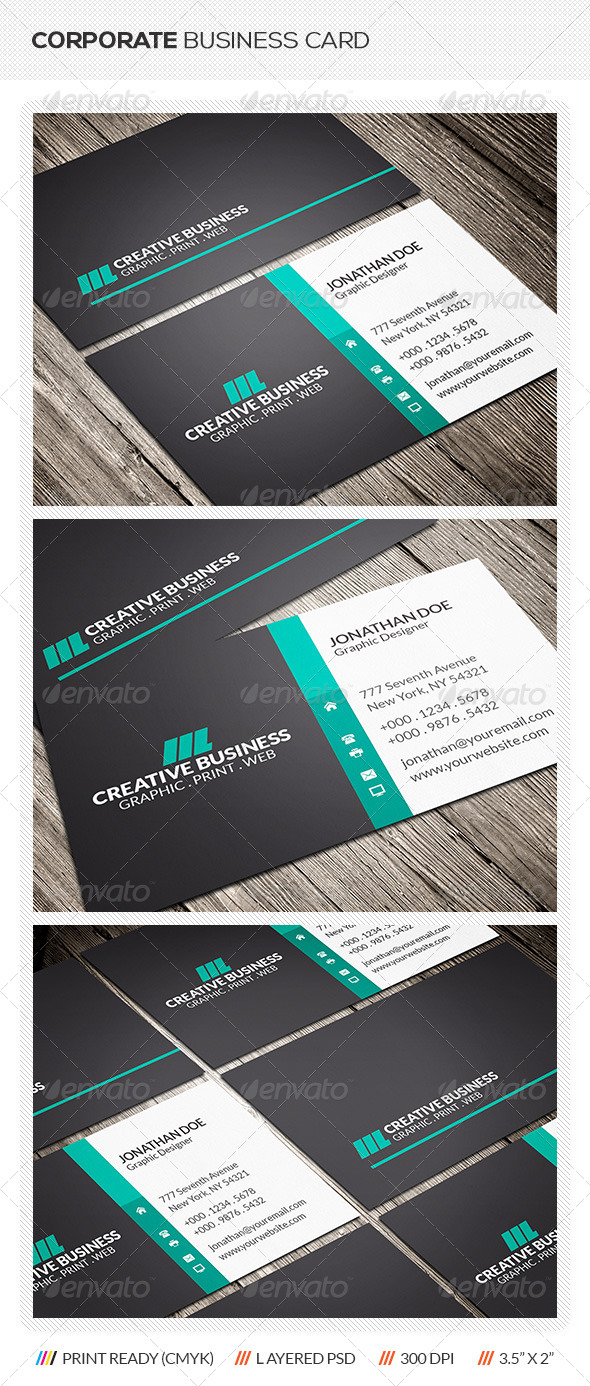 GraphicRiver Corporate Business Card 6334039 GraphicRiver Corporate Business Card 6334039