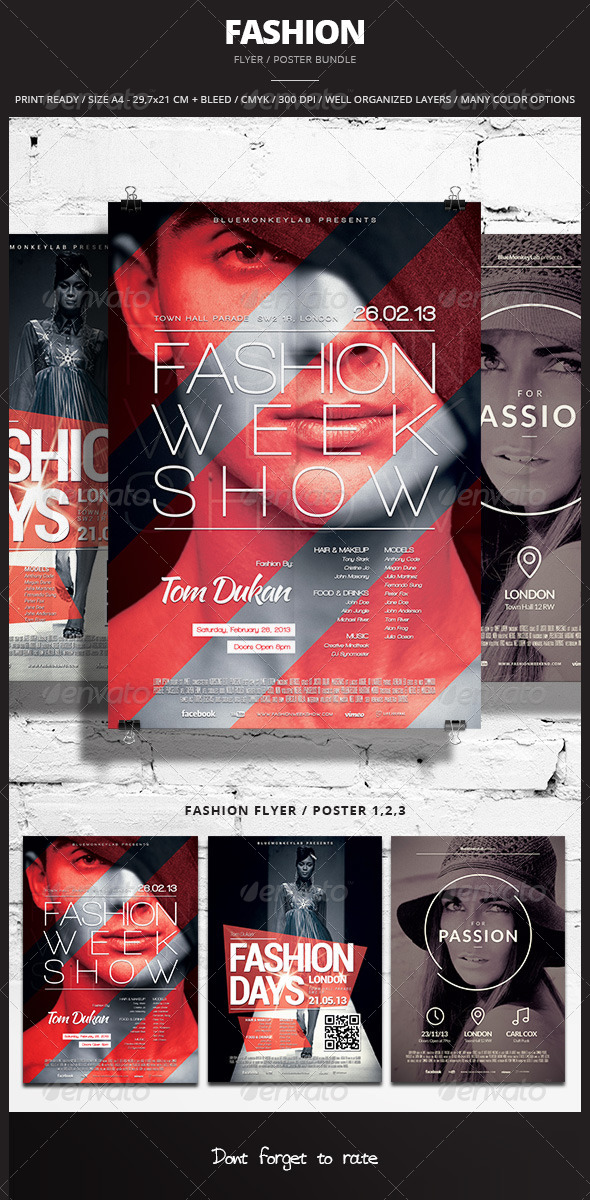 GraphicRiver Fashion Flyer Poster Bundle 6335996 GraphicRiver Fashion Flyer Poster Bundle 6335996