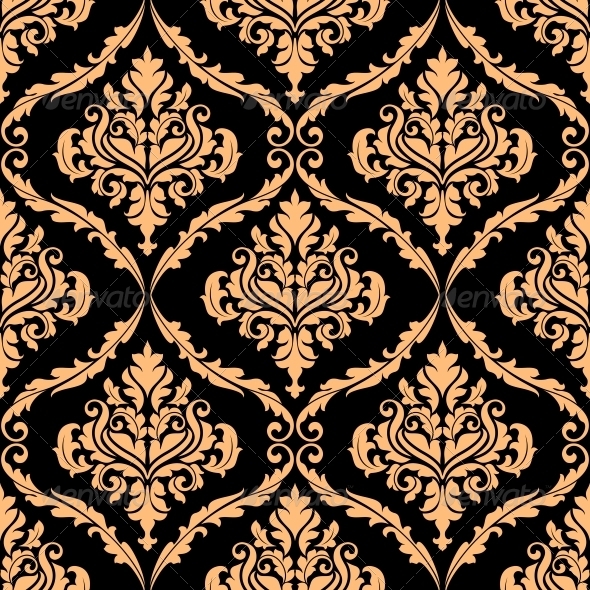 GraphicRiver Damask Floral Pattern with Brown Colours 6336214 GraphicRiver Damask Floral Pattern with Brown Colours 6336214