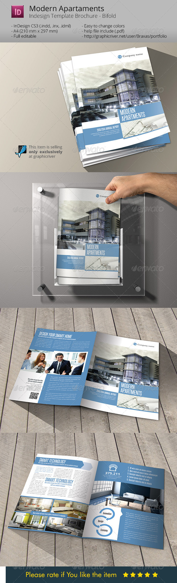 GraphicRiver Modern Apartaments Indesign Template Brochure A4 6336527 GraphicRiver Modern Apartaments Indesign Template Brochure A4 6336527