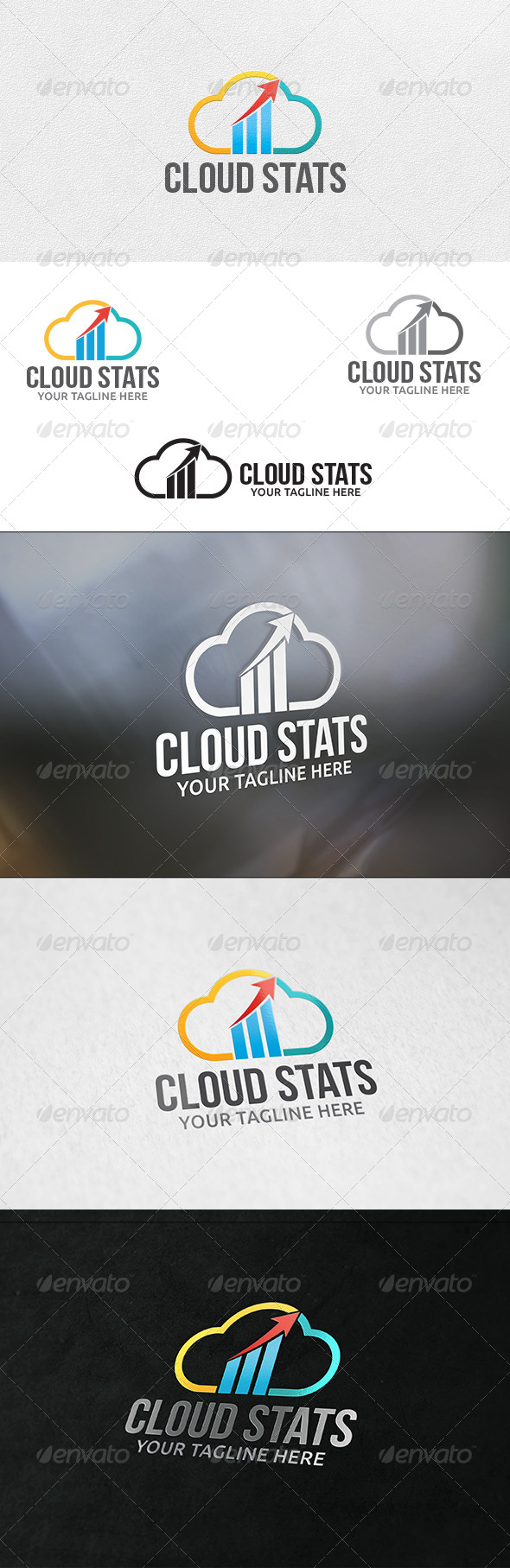 GraphicRiver Cloud Statistics Logo Template 6339765 GraphicRiver Cloud Statistics Logo Template 6339765