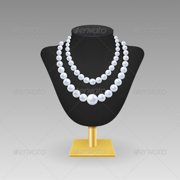 GraphicRiver Pearl Necklace on a Rack 6340168 GraphicRiver Pearl Necklace on a Rack 6340168