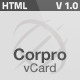Corpro - Corporate &amp; Professional vCard Template - ThemeForest Item for Sale