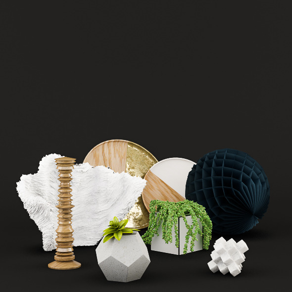 3DOcean Decorations Set 6341313 3DOcean Decorations Set 6341313