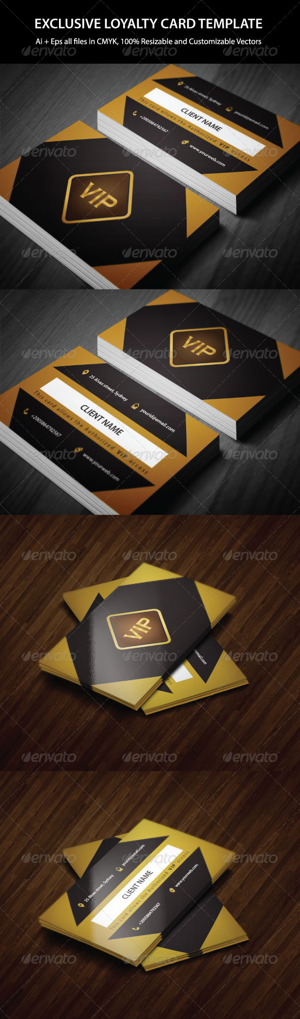 GraphicRiver Exclusive Loyalty Card Template 6343114 GraphicRiver Exclusive Loyalty Card Template 6343114