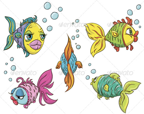 GraphicRiver Set of Fish 6344610 GraphicRiver Set of Fish 6344610